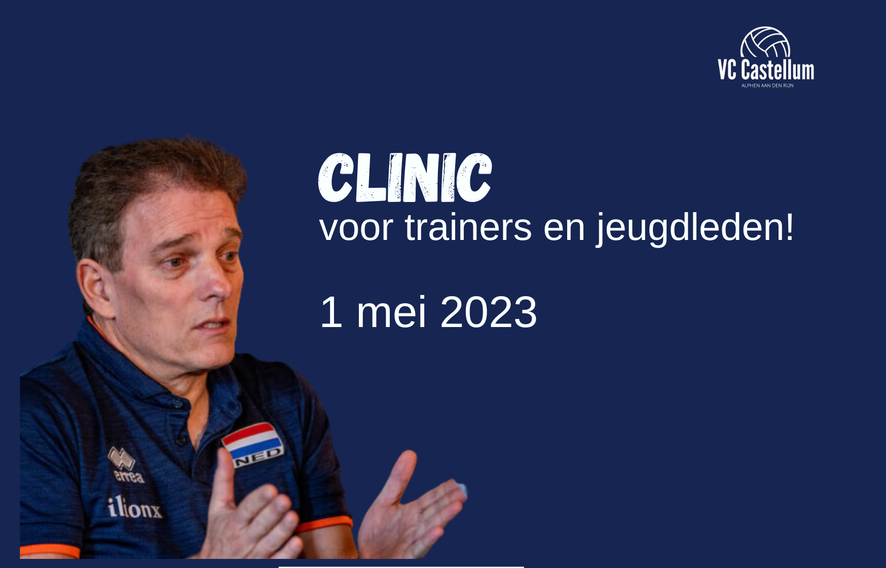 Clinic Avital Selinger voor trainers en spelers op 1 mei 2023