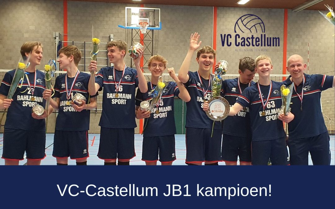 VC-Castellum sluit het zaalseizoen af met jeugdkampioen!